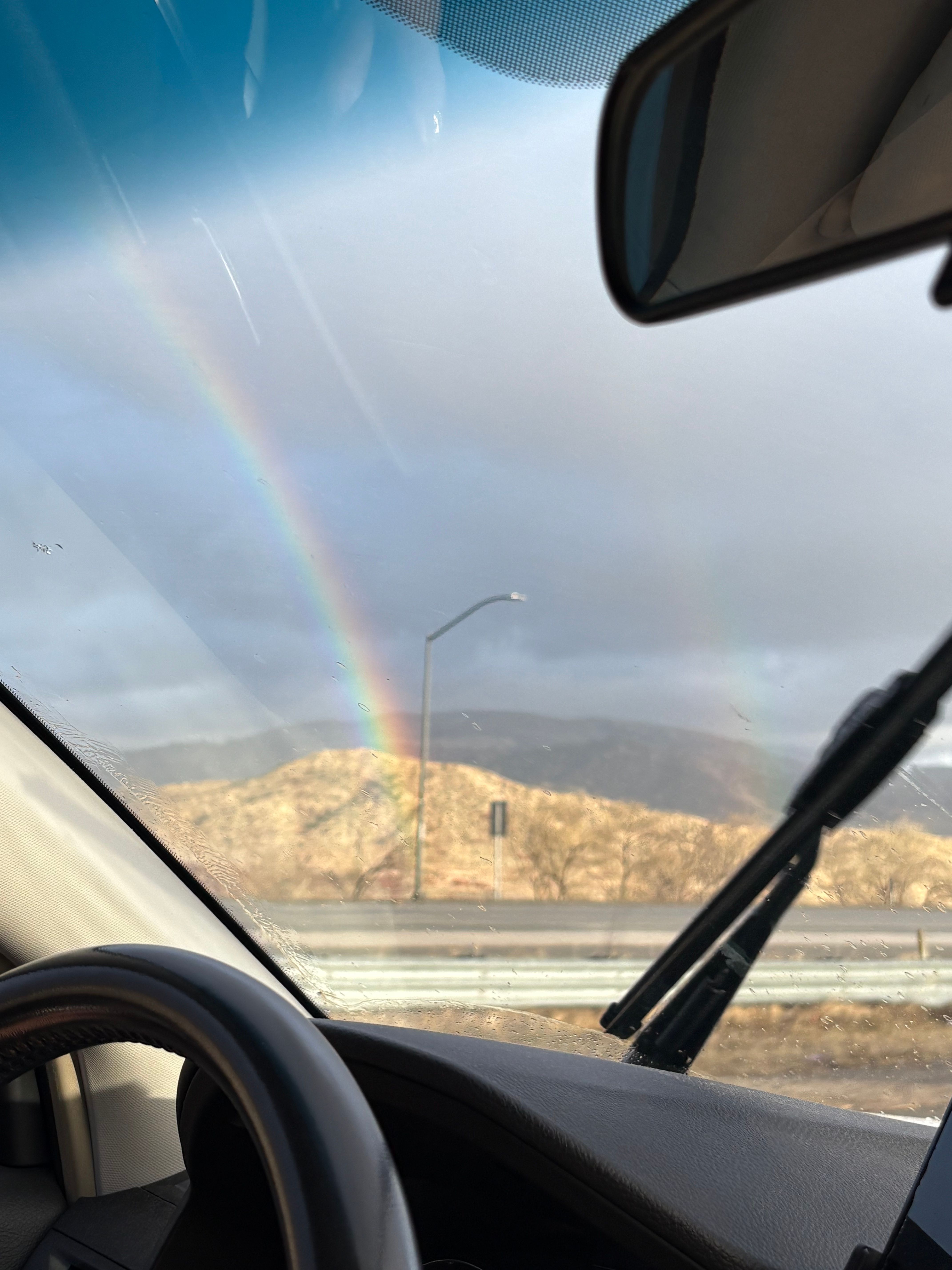 Double rainbow on the drive to LA